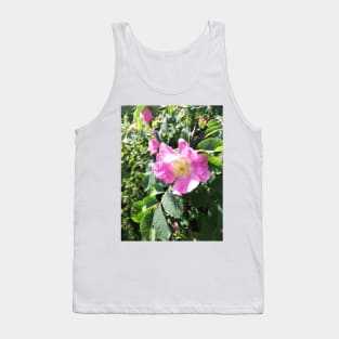 Pink wild rose photograph Tank Top